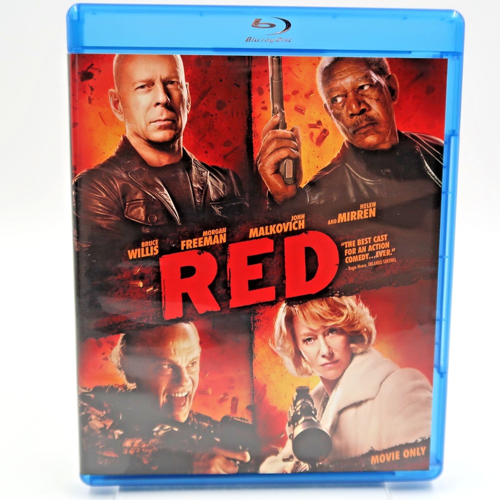 RED Blu-ray 2010 Action Movie Bruce Willis Morgan Freeman Summit Entertainment